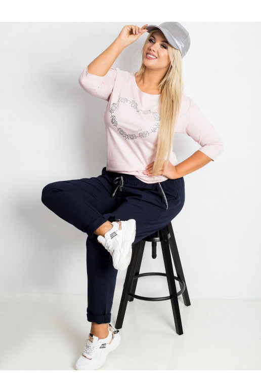 Tamsiai mėlynos plius dydžio kelnės...