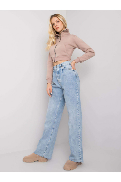 Šviesiai mėlynos tiesios džinsinės...