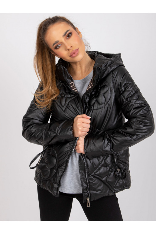 Hanojaus juoda perėjimo striukė su... Hanojaus juoda perėjimo striukė su...