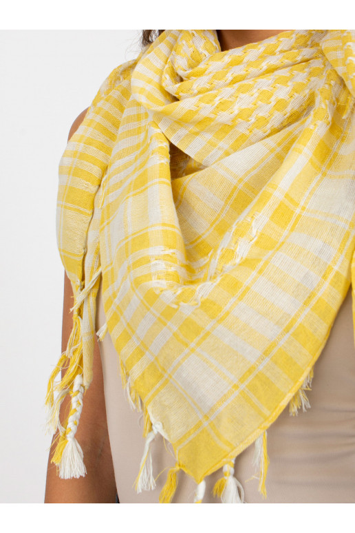 Šviesiai geltonai baltas arafatkos...