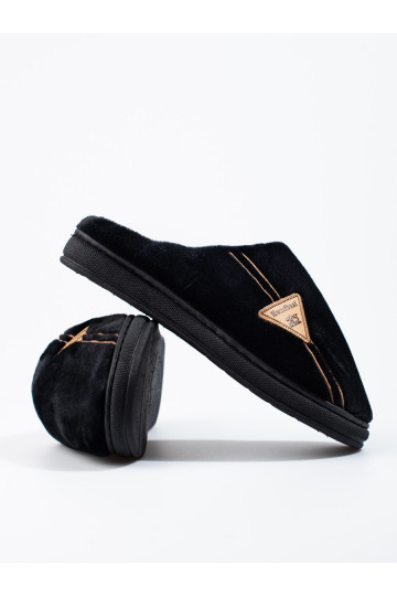 šilti juodos spalvos vyriškos šlepetės Shelovet 2