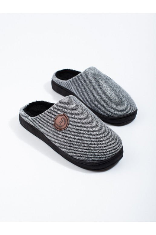kapcie pilkos spalvos Shelovet  kapcie pilkos spalvos Shelovet