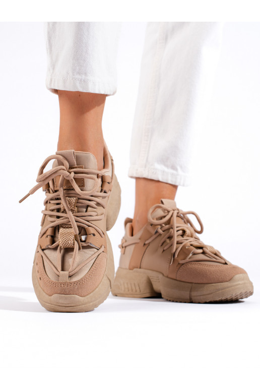smėlio spalvos Sneakers batai modelio batai Shelovet 