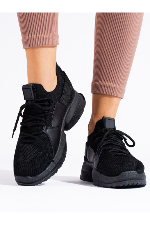 juodos spalvos  Sneakers batai modelio batai Shelovet juodos spalvos  Sneakers batai modelio batai Shelovet