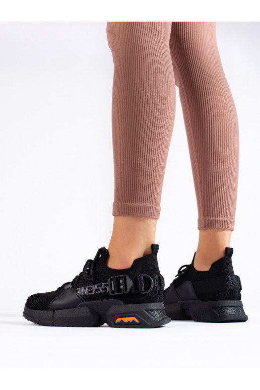 juodos spalvos  Sneakers batai modelio batai Shelovet juodos spalvos  Sneakers batai modelio batai Shelovet