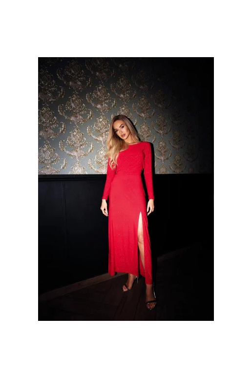 Blizgi vakarinė suknelė raudonos... Blizgi vakarinė suknelė raudonos...