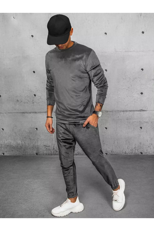 Vyriškas pilkos spalvos veliūrinis... Vyriškas pilkos spalvos veliūrinis...