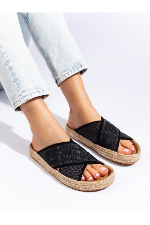 Šlepetės espadrilės  Big Star juodos spalvos