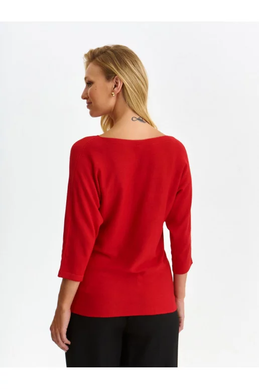 Megztinis raudonos spalvos Top Secret