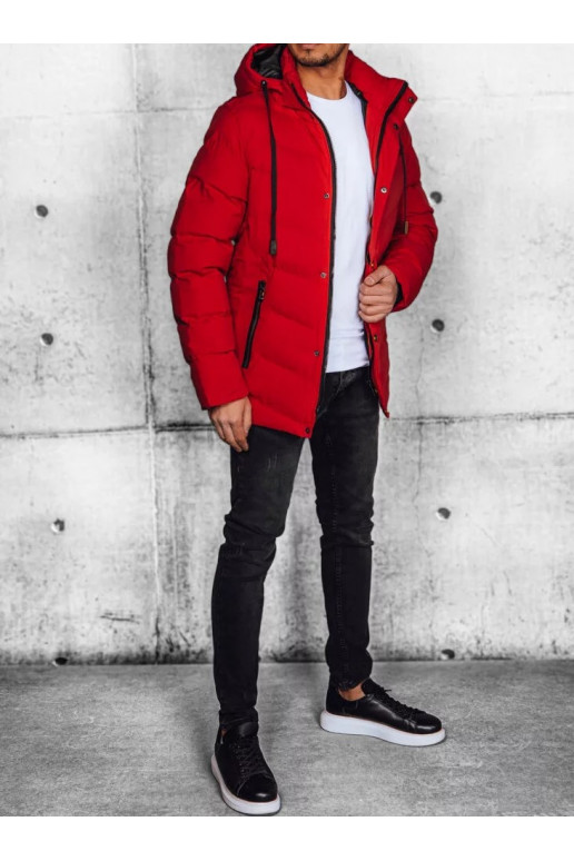 Vyriška striukė raudonos spalvos Vyriška striukė raudonos spalvos