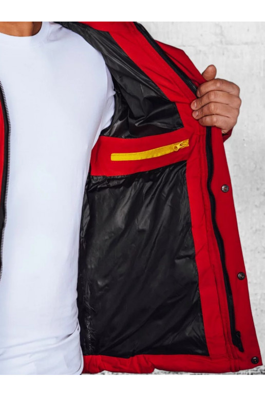 Vyriška striukė raudonos spalvos Vyriška striukė raudonos spalvos