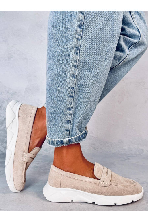 Mokasinai minkštu padu HICKS BEIGE