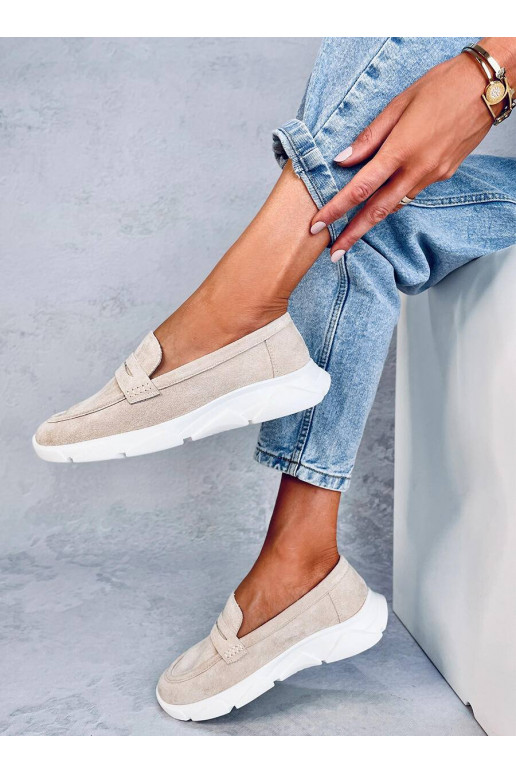 Mokasinai minkštu padu HICKS BEIGE