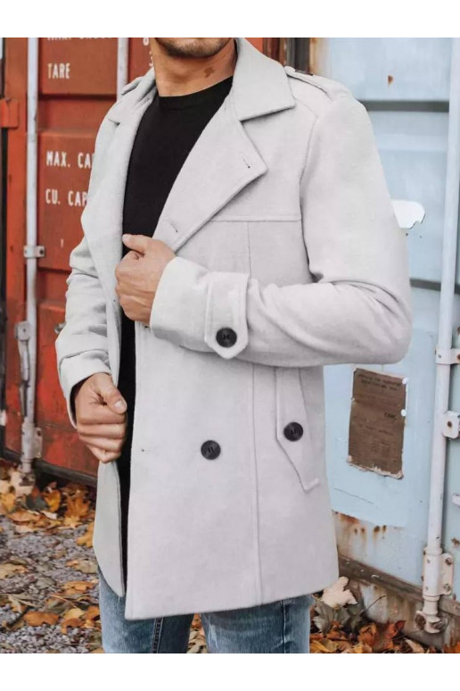 Vyriškas dvieilis paltas šviesiai...