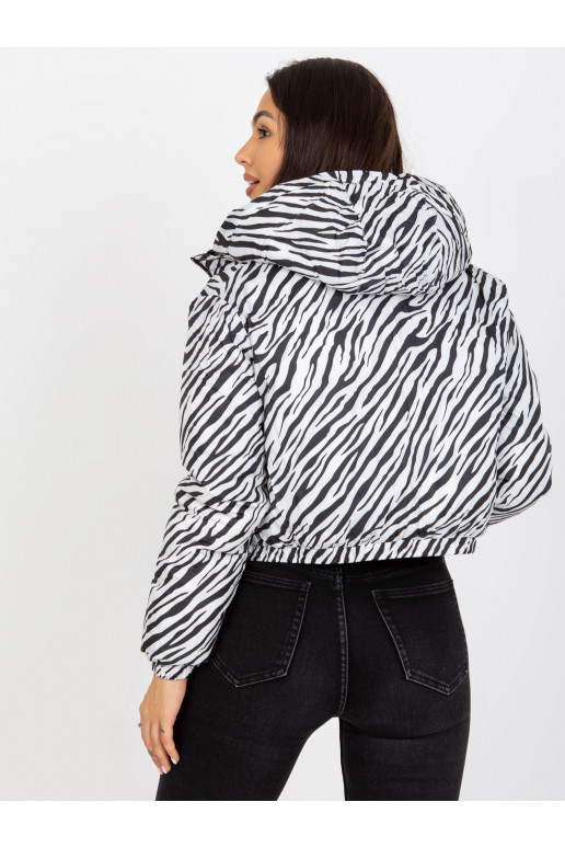 Juoda dvipusė ZEBRA dygsniuota striukė Juoda dvipusė ZEBRA dygsniuota striukė