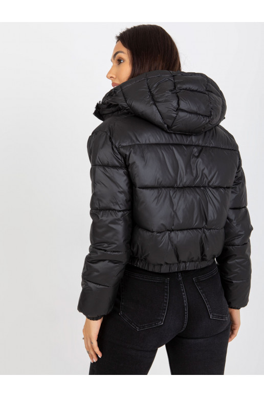 Juoda dvipusė ZEBRA dygsniuota striukė Juoda dvipusė ZEBRA dygsniuota striukė