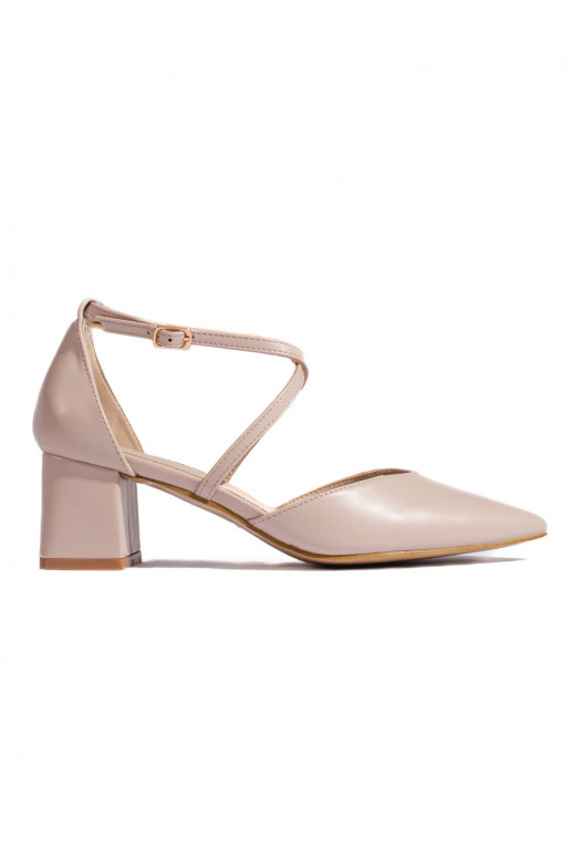 smėlio spalvos sandalai  