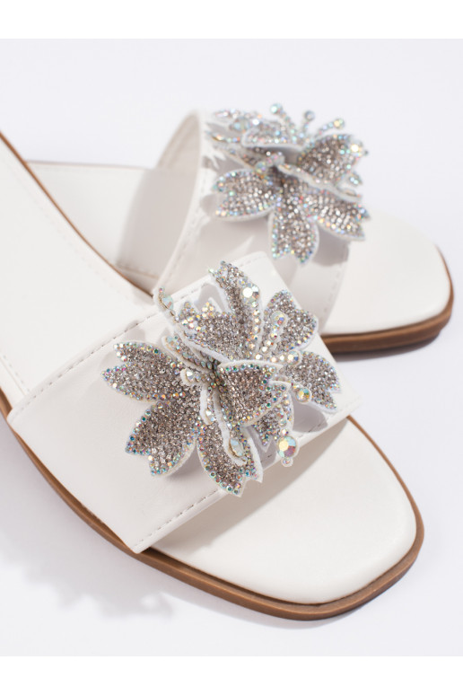 baltos spalvos Šlepetės   