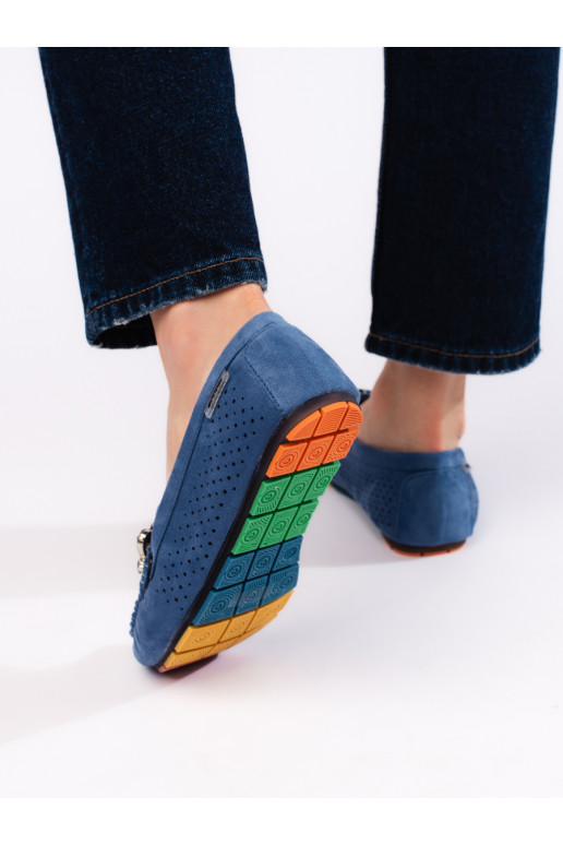 mėlynos spalvos  mokasinai  su kristaliukais mėlynos spalvos  mokasinai  su kristaliukais