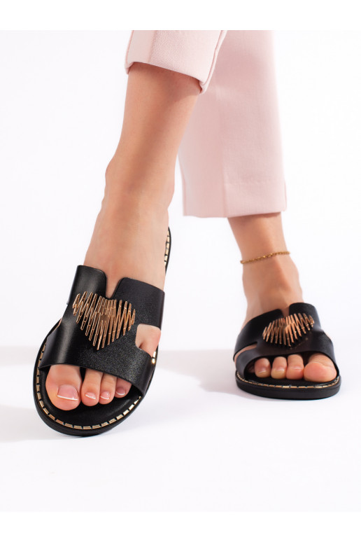 Juodos spalvos  Šlepetės  