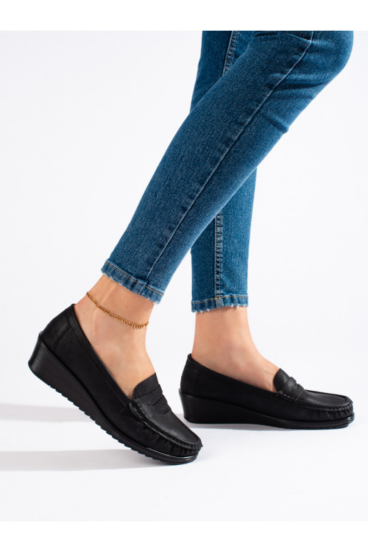 Moteriški mokasinai juodos spalvos Moteriški mokasinai juodos spalvos