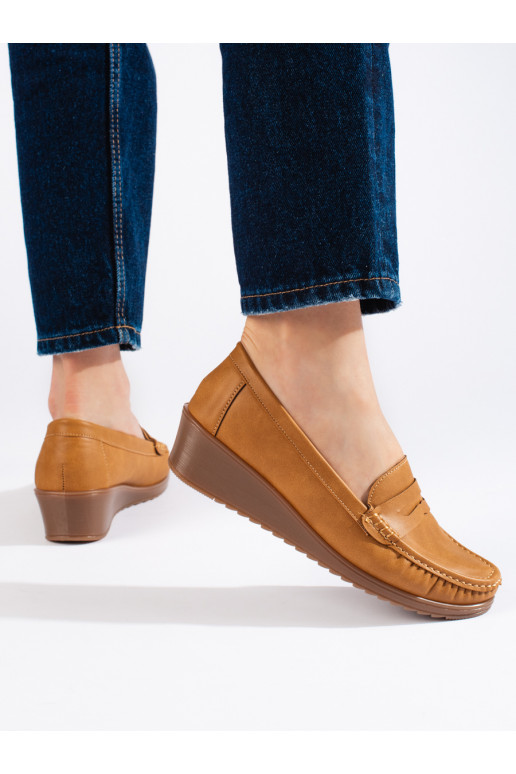 Moteriški mokasinai rudos spalvos