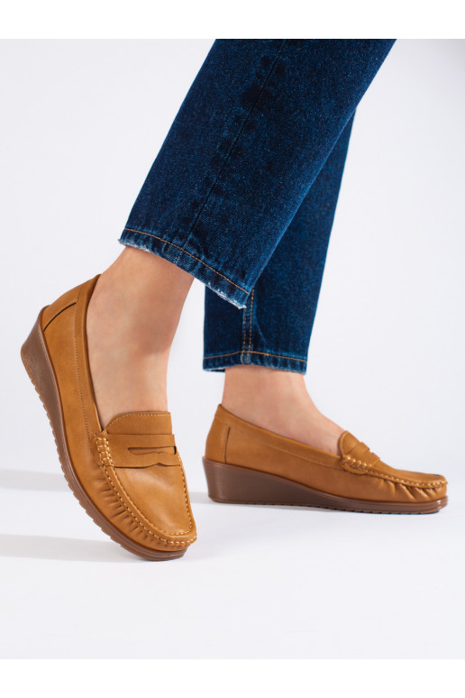 Moteriški mokasinai rudos spalvos