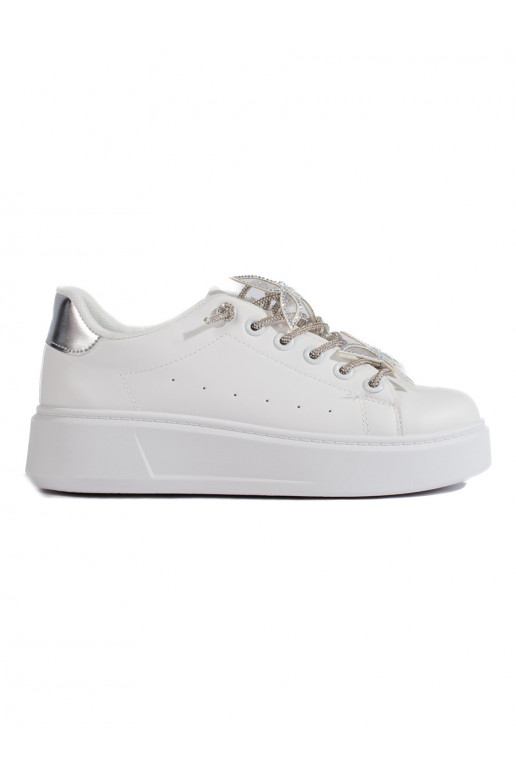 baltos spalvos sportiniai batai z motylkami