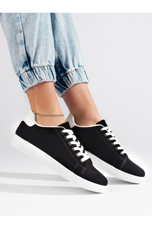 Juodos spalvos iš zomšos Moteriški batai