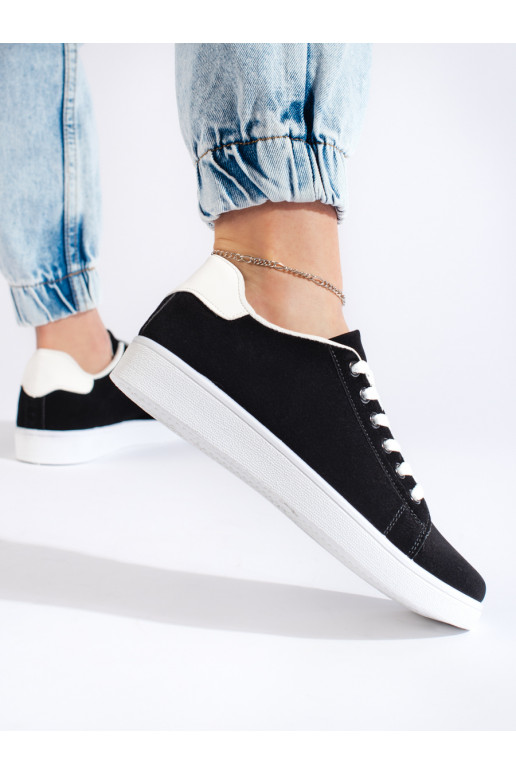 Juodos spalvos iš zomšos Moteriški batai