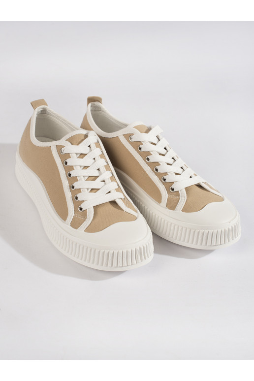 smėlio spalvos Moteriški batai su platforma