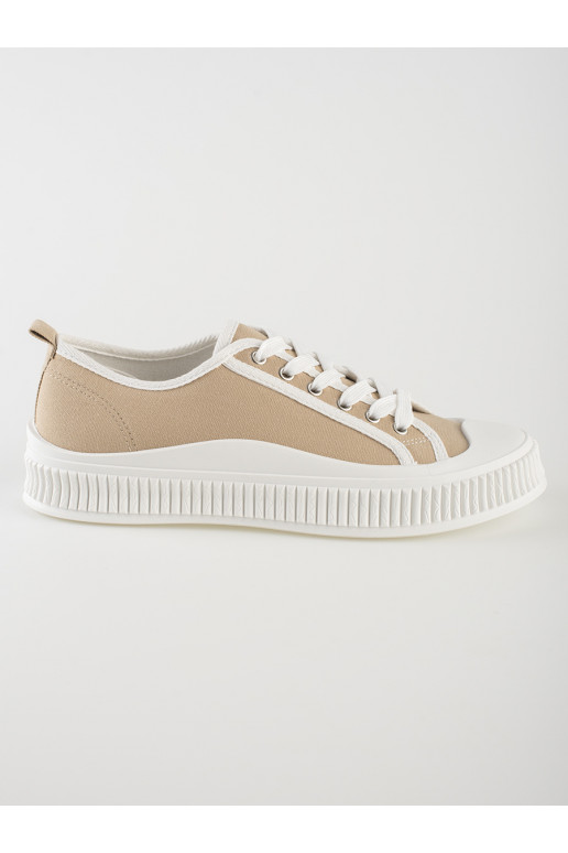 smėlio spalvos Moteriški batai su platforma