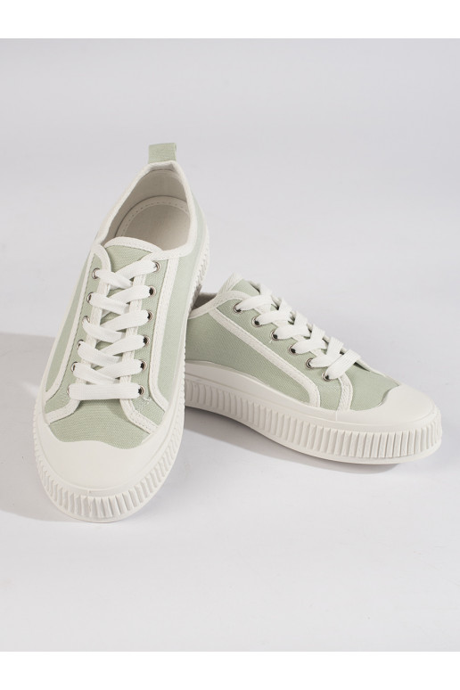 šviesiai žalios spalvos Moteriški batai su platforma šviesiai žalios spalvos Moteriški batai su platforma