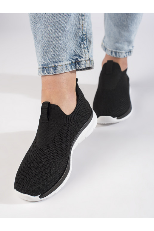 Įsispiriamo modelio sportiniai batai juodos spalvos Įsispiriamo modelio sportiniai batai juodos spalvos