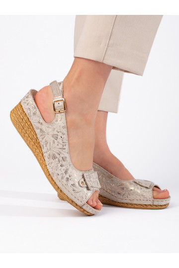 smėlio spalvos sandalai  espadrilės 2