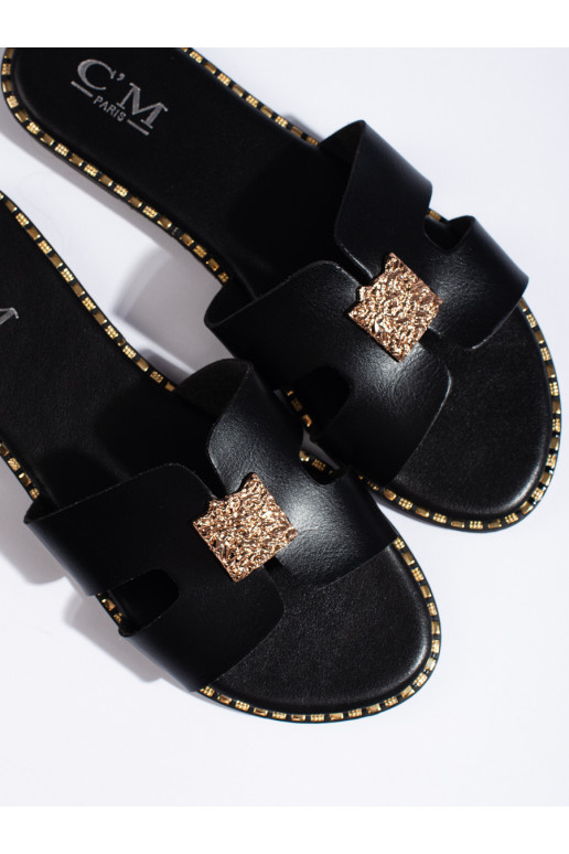 Juodos spalvos  Šlepetės  