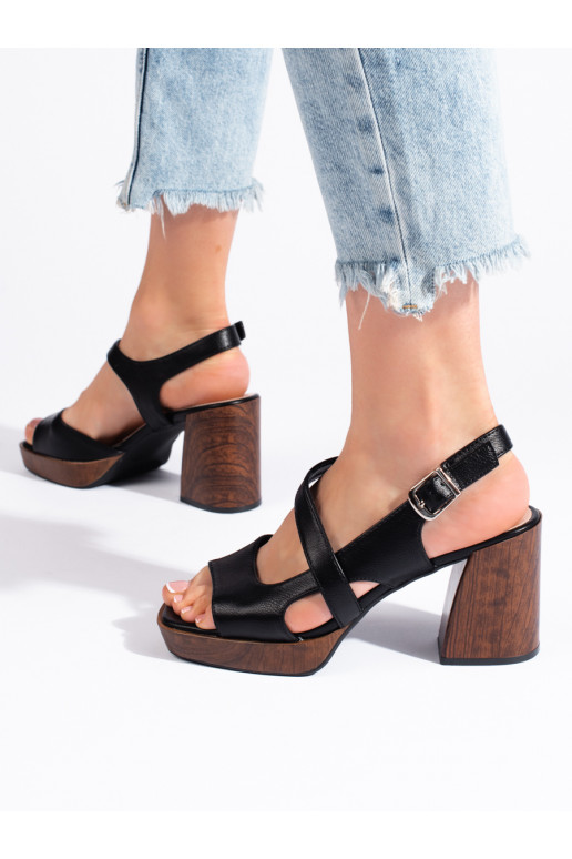 Juodos spalvos sandalai  Sergio Leone