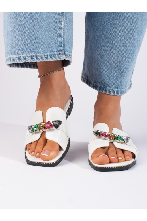 baltos spalvos Šlepetės    baltos spalvos Šlepetės