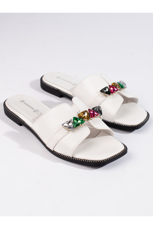 baltos spalvos Šlepetės    baltos spalvos Šlepetės