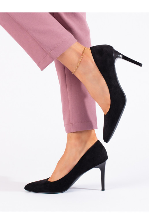 iš zomšos aukštakulniai juodos spalvos Sergio Leone  iš zomšos aukštakulniai juodos spalvos Sergio Leone