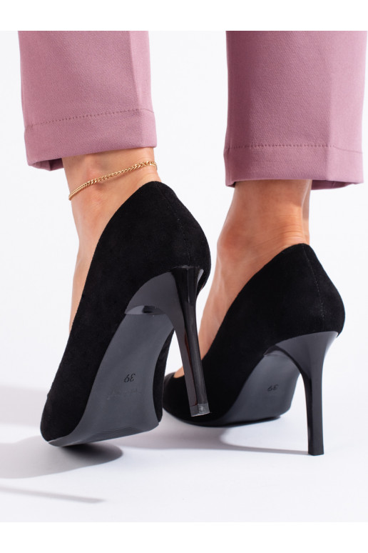 iš zomšos aukštakulniai juodos spalvos Sergio Leone  iš zomšos aukštakulniai juodos spalvos Sergio Leone