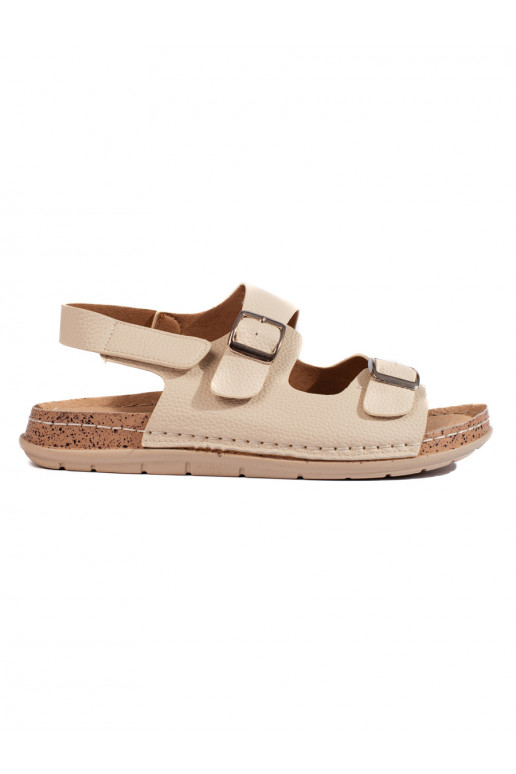 smėlio spalvos  sandalai   smėlio spalvos  sandalai