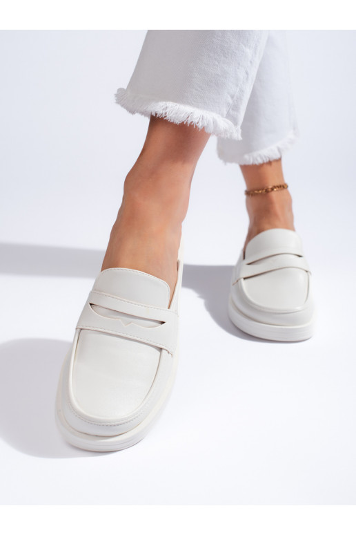 baltos spalvos Šlepetės  