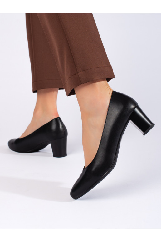 Elegantiško stiliaus juodos spalvos aukštakulniai