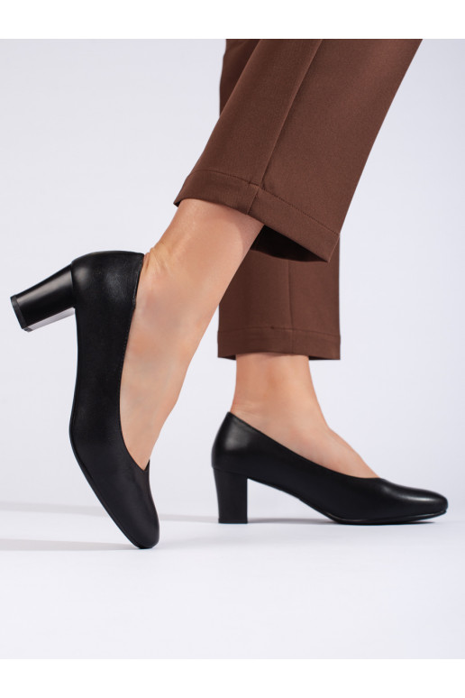 Elegantiško stiliaus juodos spalvos aukštakulniai