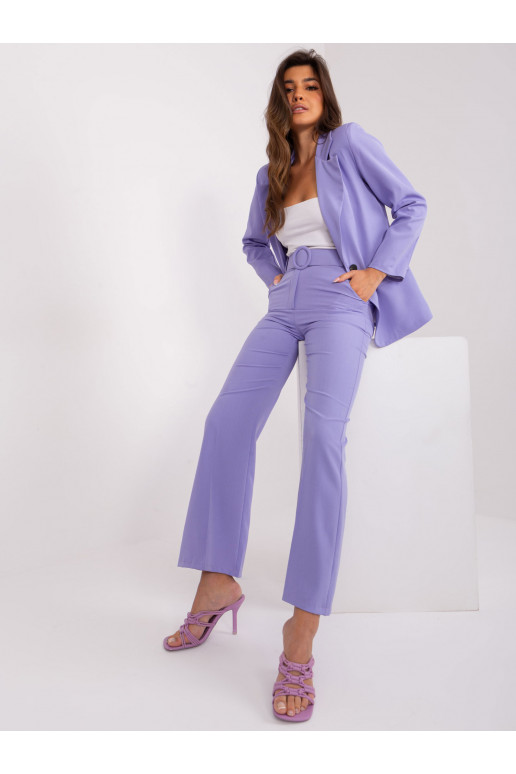 Klasikinės kelnės violetinės spalvos