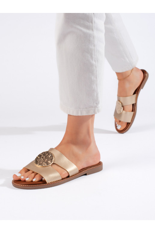 aukso spalvos  Šlepetės  