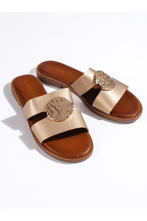 aukso spalvos  Šlepetės  