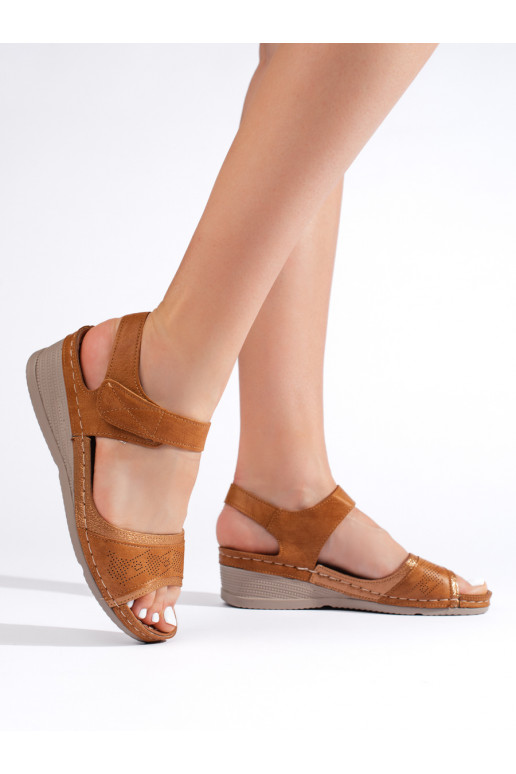 rudos spalvos sandalai   rudos spalvos sandalai