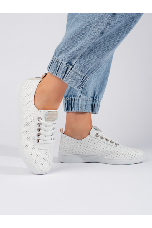 su aužūro elementais baltos spalvos Moteriški batai